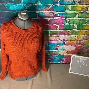 Orange sweater